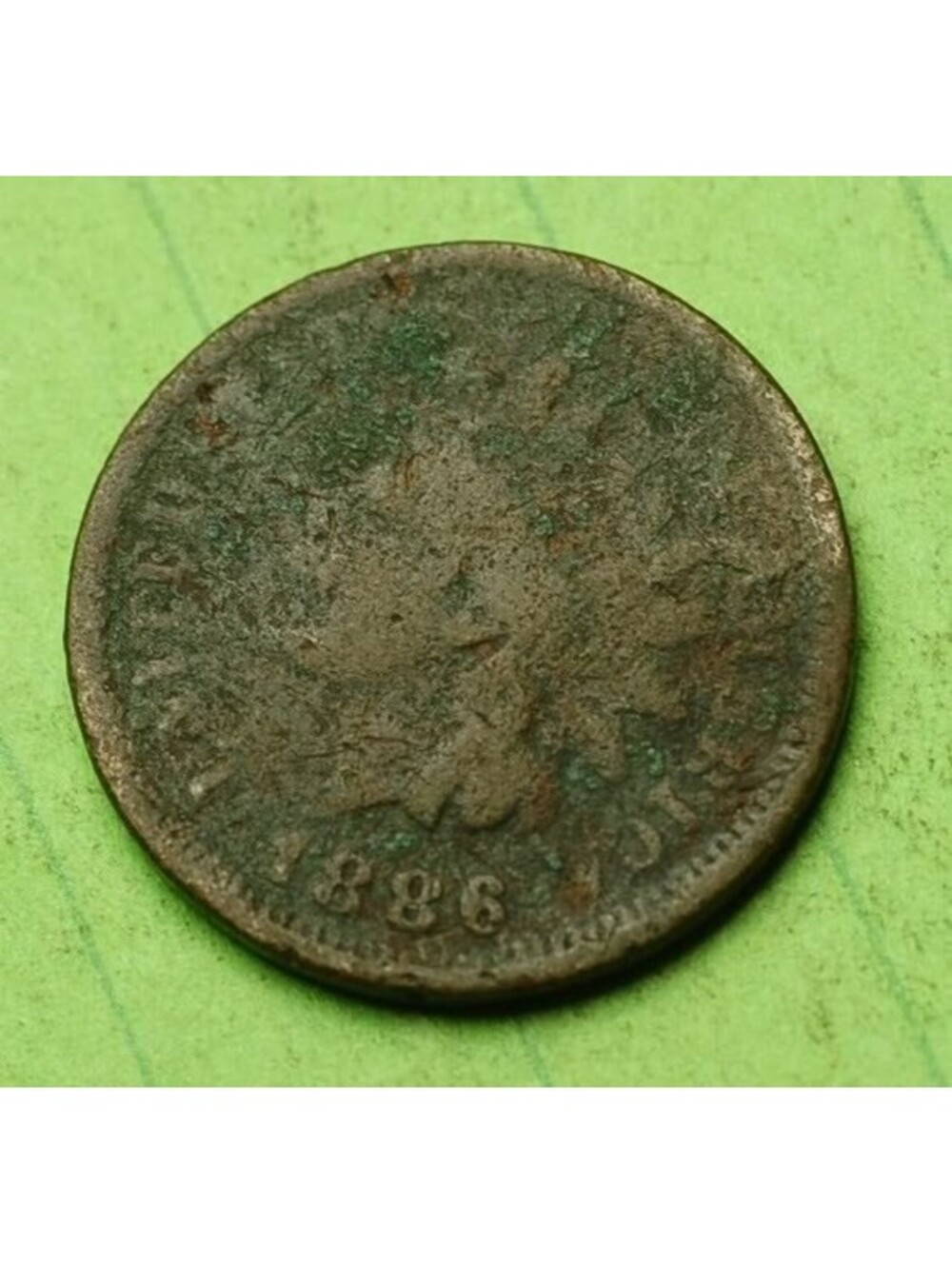 X461 1886 Indian Head Cent Penny 1c - Check Out Our Store old coin money collect